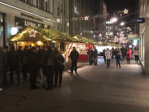 Christmas Market near Globus
